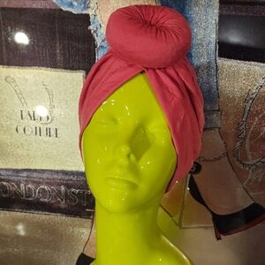 Elegant Pink Turban Headwrap